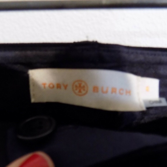 TORY BURCH Navy Blue Wool Ankle Dress Pants, 6 - Picture 3 of 5